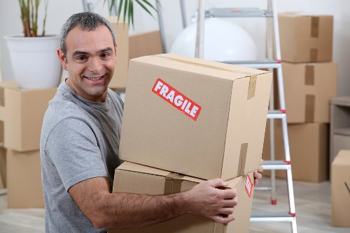 House removalists working on a terrace home move in Paddington
