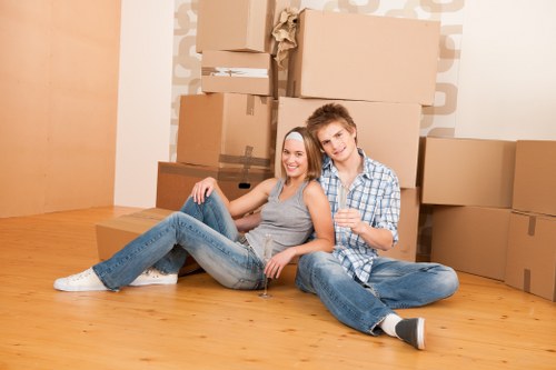 Moving truck arranged for a local Paddington home relocation