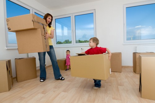 Local moving team handling boxes and furniture in Paddington