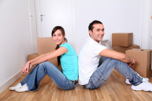 Unpacking boxes into a new Paddington flat