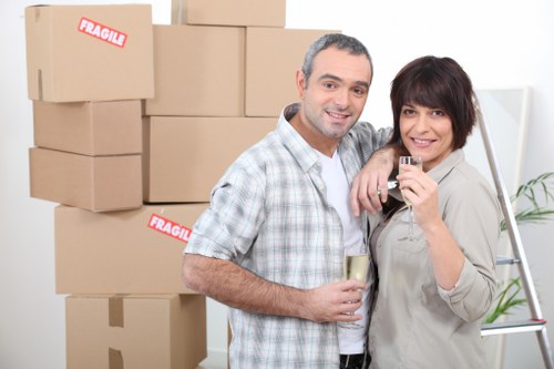 Compact removal van serving a Paddington flat move