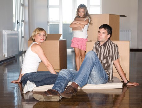 Removals van loaded for a Paddington flat relocation